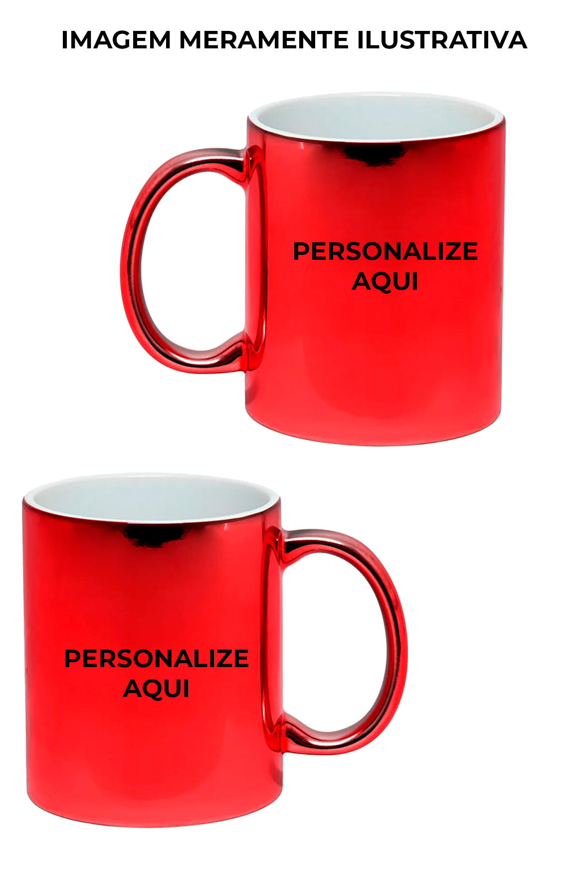Caneca Espelhada VERMELHA